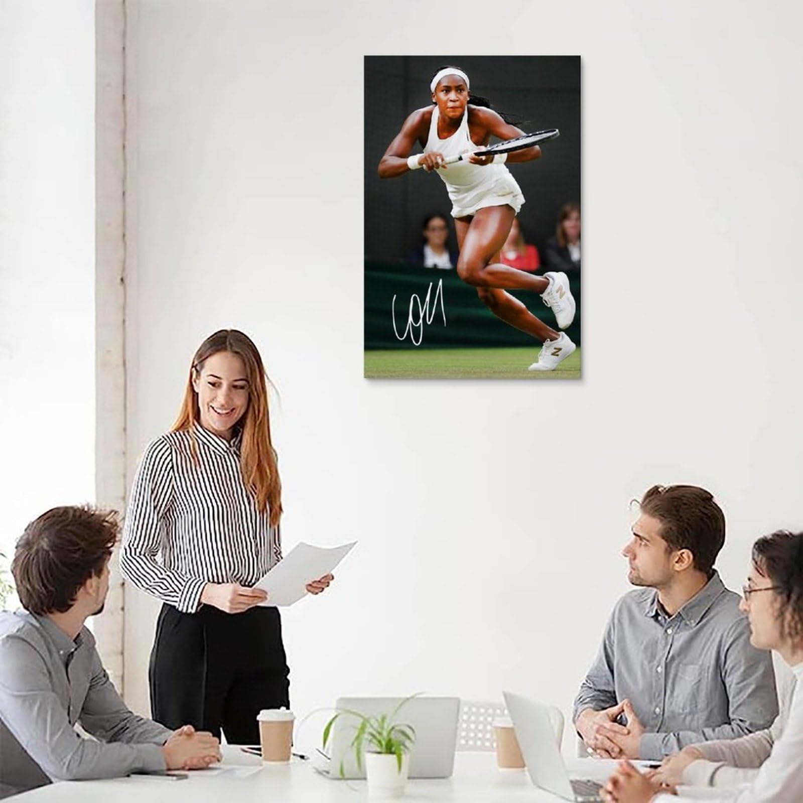 Amazon.com: LOGAUT Coco Gauff Poster Tennis Signed Poster Wall Art