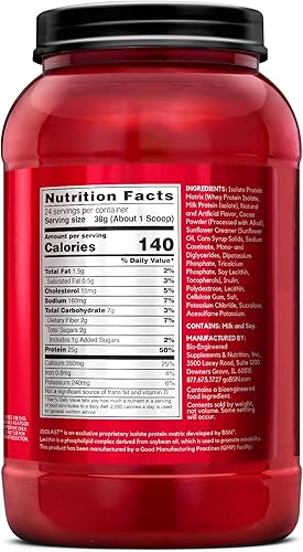 Vista 32 de BSN SYNTHA-6 - Bebida aislada de proteína en polvo, helado de vainilla, 4.0 libras (48 porciones)