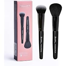 Bueart Design Powder blurring brush For Under Eyes, Around Nose & Brows,Complexion Face Makeup Brush Set for Bronzer Blush Foundation Blending Buffing,Vegan & Cruelty-Free,M7