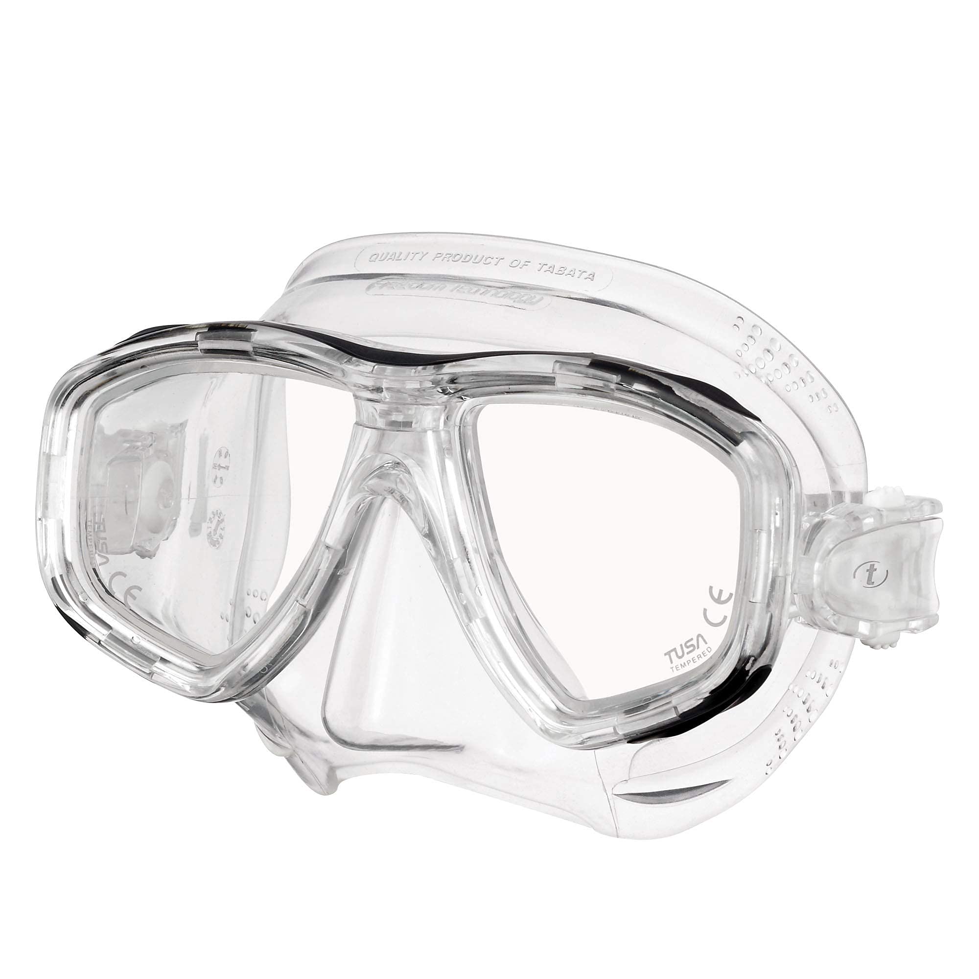 Tusa Freedom Ceos Scuba Mask - Transparent