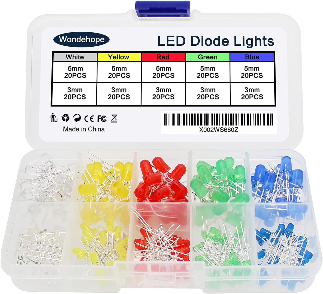 200pcs-3mm-5mm 200pcs-3mm-5mm