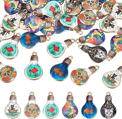 arricraft Colgantes de caja de oración, Esmalte, No es una piedra preciosa