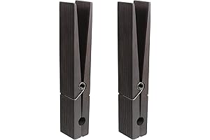 2 Pieces 12 Inch Jumbo Clothespin Towel Holder