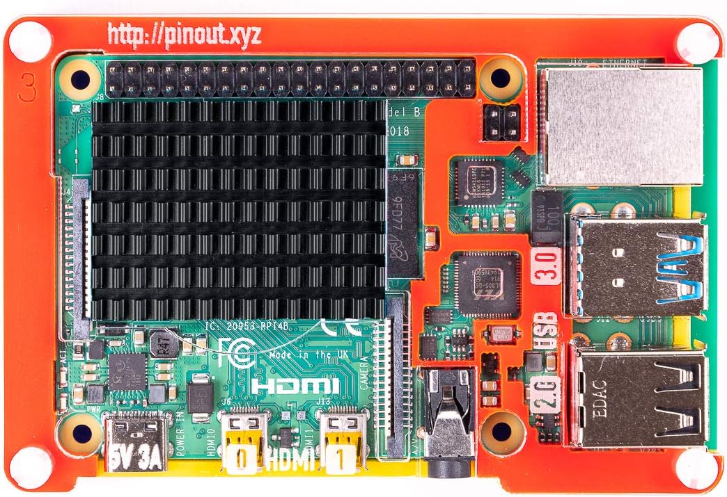 Pibow Coupé 4 (Raspberry Pi 4 only) (Red) - Image 5
