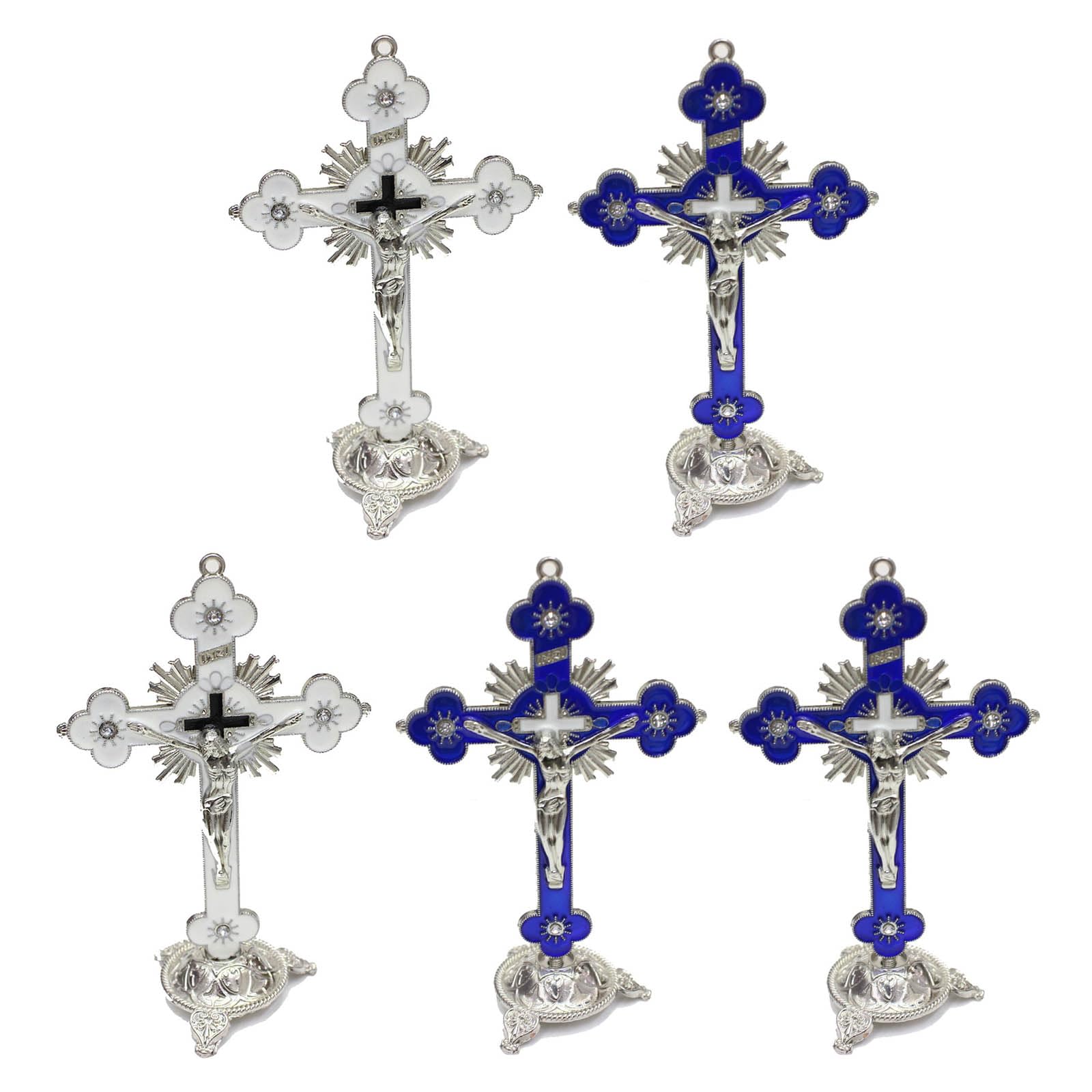 YROHGKPN Stylish Home Shelf Tabletop Ornaments Cross Decoration House Blessing Household Religious Goods Religious Standing Crucifix Room Decor Workplaces Confident Statement of Faith