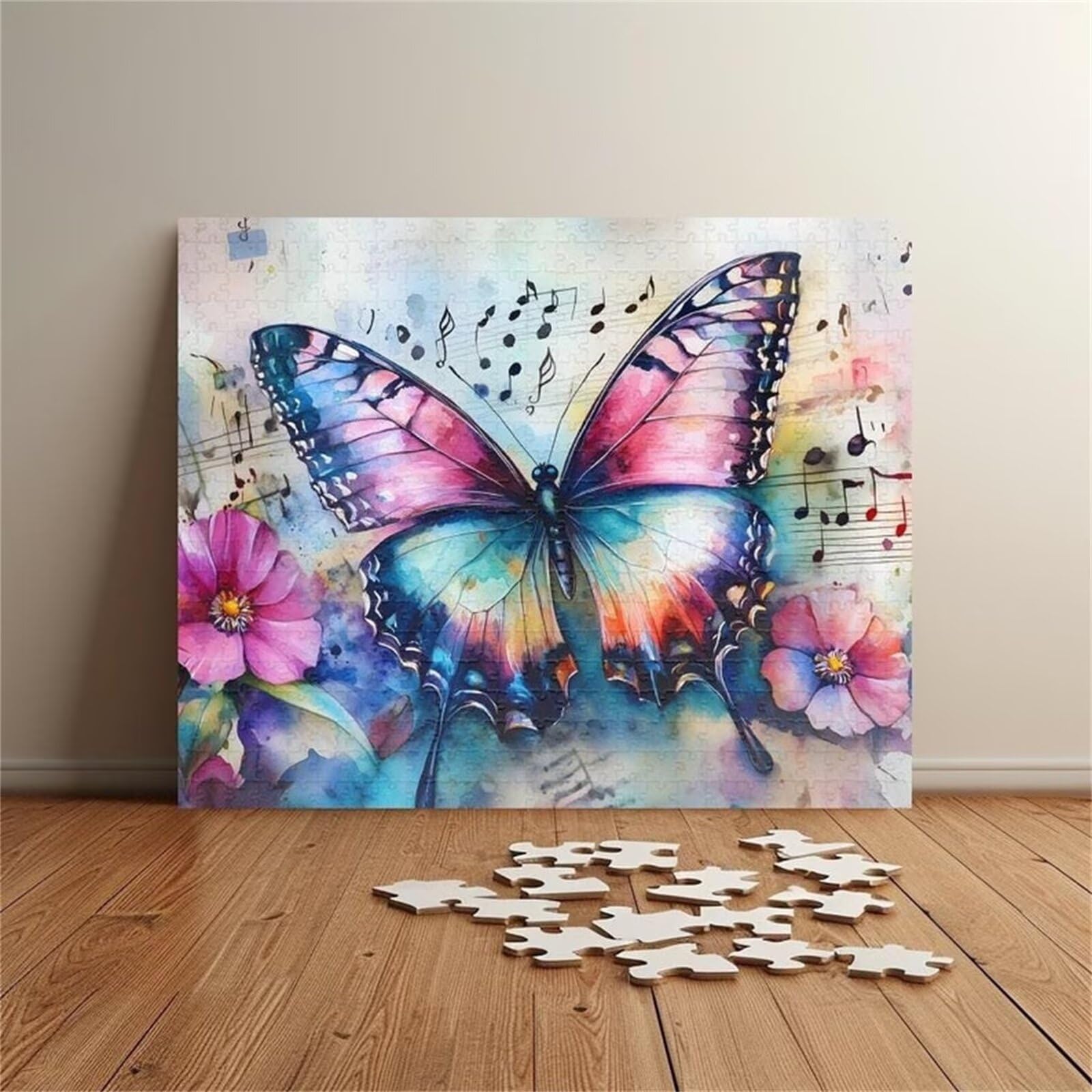 Puzzle 1000 Pieces Adultes Papillon Aquarelle 75 x 50 cm Puzzle Adulte Jeu éducatif défi Jouet Puzzle Impossible 1000 Pièces Puzzles