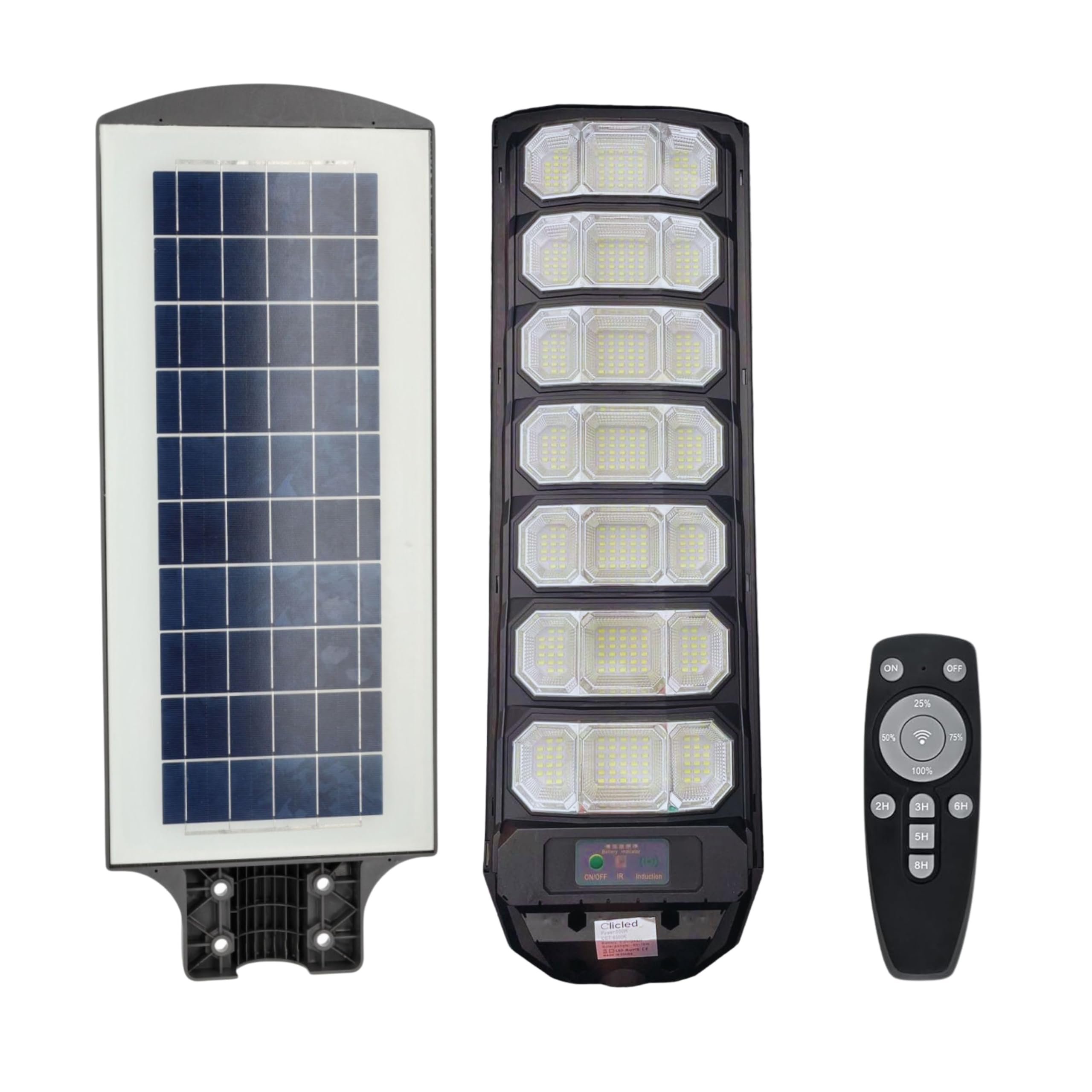 Yasta Lampione Solare Led Esterno 500 Watt Luce Fredda Faro Stradale Led Con Pannello Solare Crepuscolare Luci Solari Da Giardino Con Sensore Movimento e Telecomando