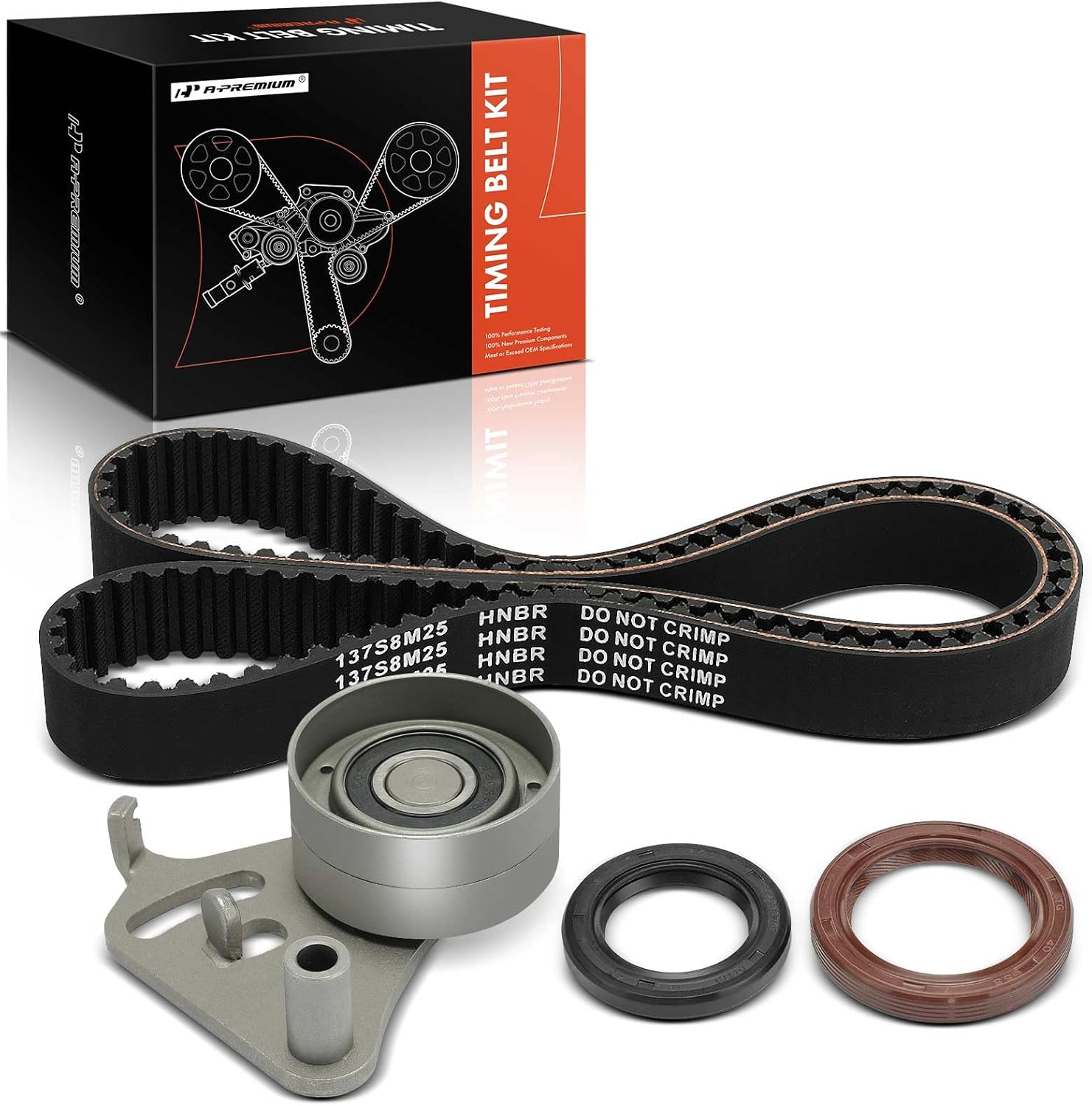 A-Premium Engine Timing Belt Kit Compatible with Honda Passport 1994-1996 & Isuzu Amigo 1989-1994, Pickup 1988-1995, Rodeo 1991-1997, Trooper 1988-1991 - 2.6L