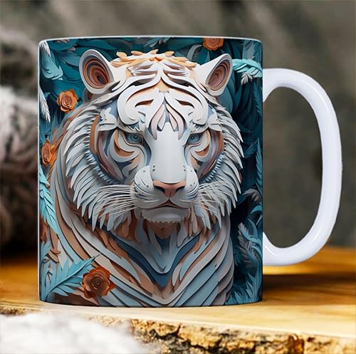 Taza de animales 3D, tazas de café, tazas multiusos de diseño creativo del espacio, taza de animales en 3D, taza de café para los amantes de los