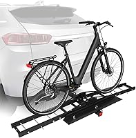 Vista 8 de Adjustable Road Bike Storage Bracket Anti Tilt Auto Trailer Holder Rust Proof for SUVs Cars Trucks