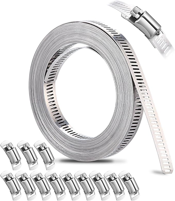 Fascette Stringitubi A Vite Completamente In Acciaio Inox 316 W5 - Utensileria Revelli - Foto 4