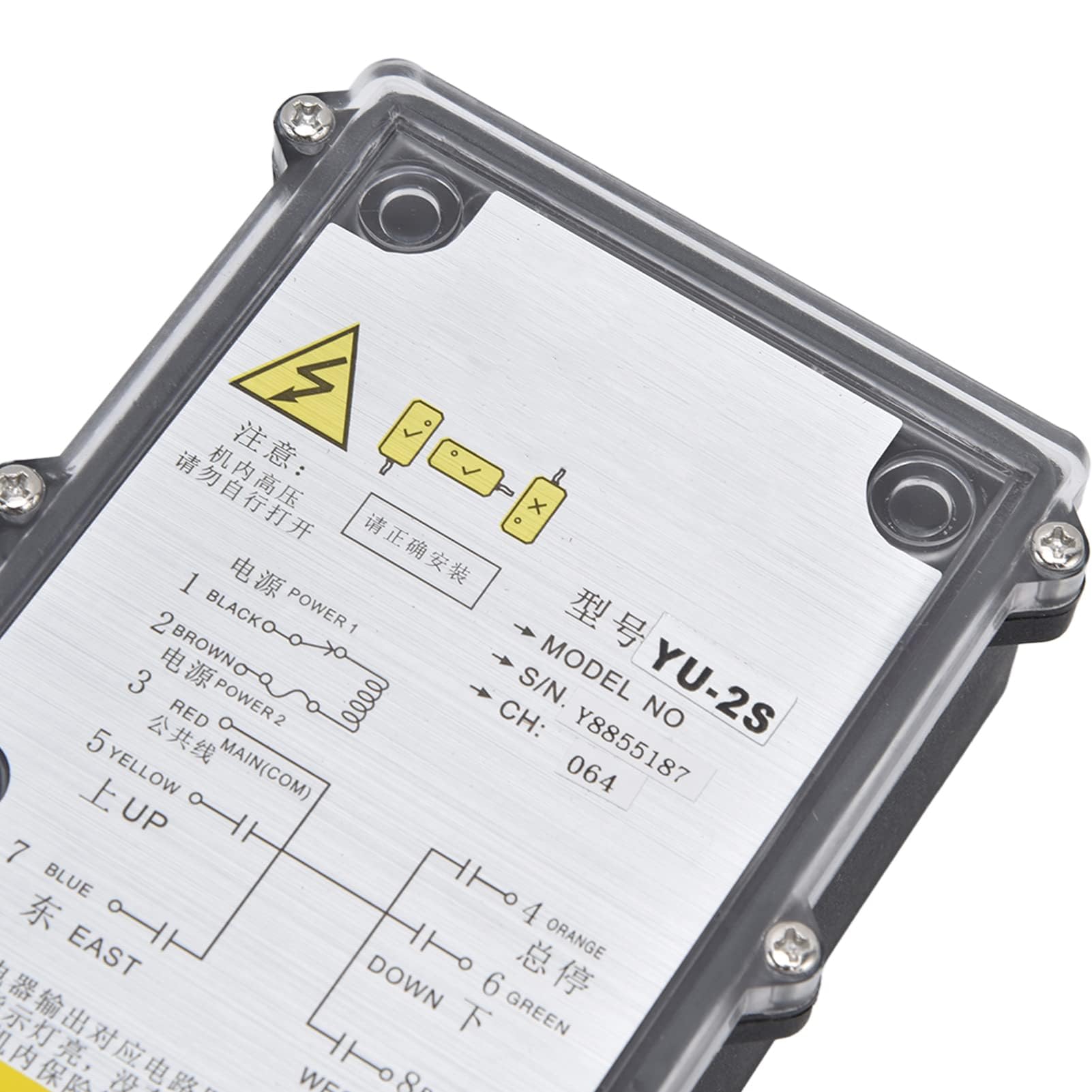 Telecomando Industriale Radio AC 220V Pulsante di Arresto di Avvio 2 Chiave di Sollevamento Wireless Guscio 800MHz IP68 Telecomando Industriale Distanza di Controllo 100 Metri