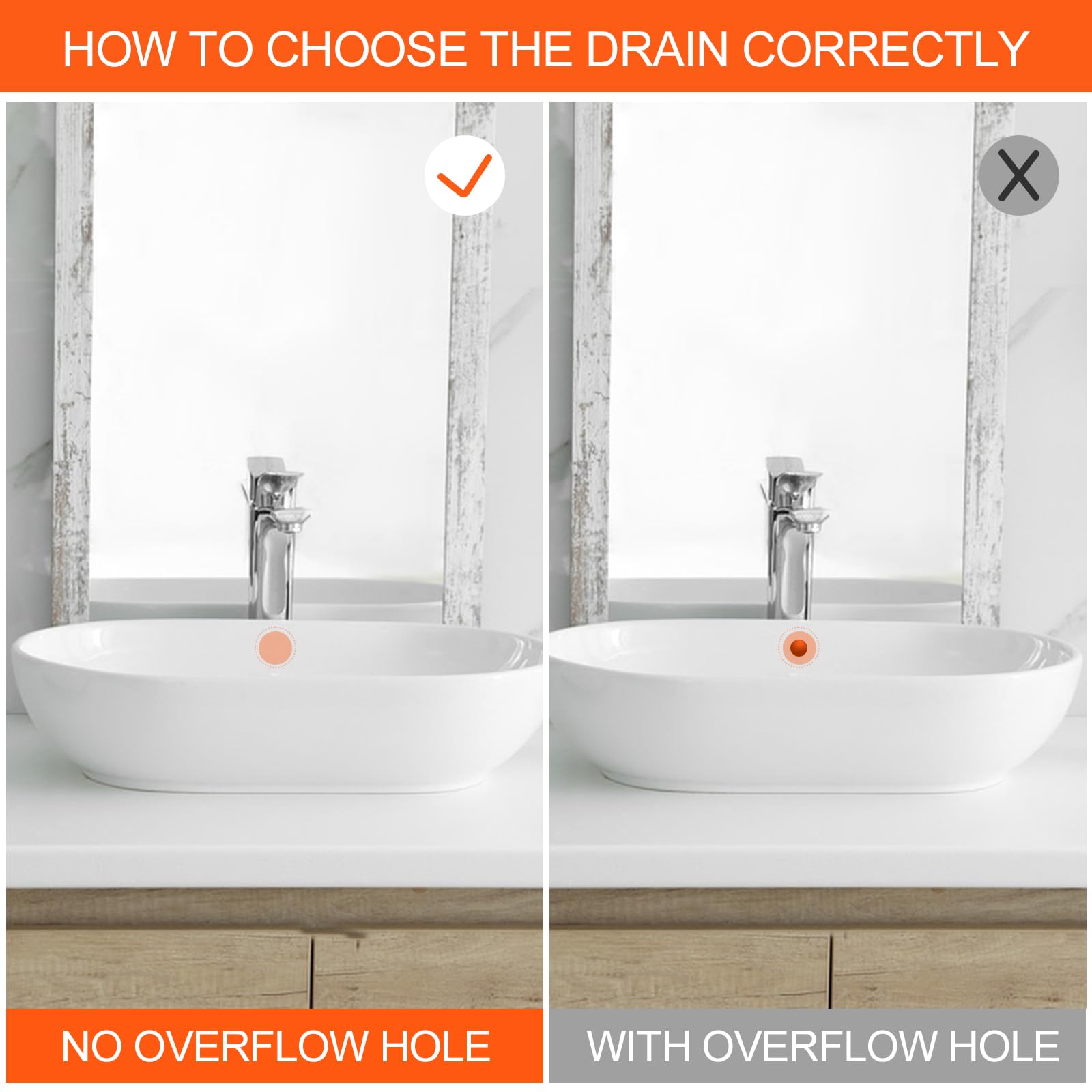 Bonde de Lavabo Acier Inoxydable Pop-up Clic Clac sans Trop-Plein Argent