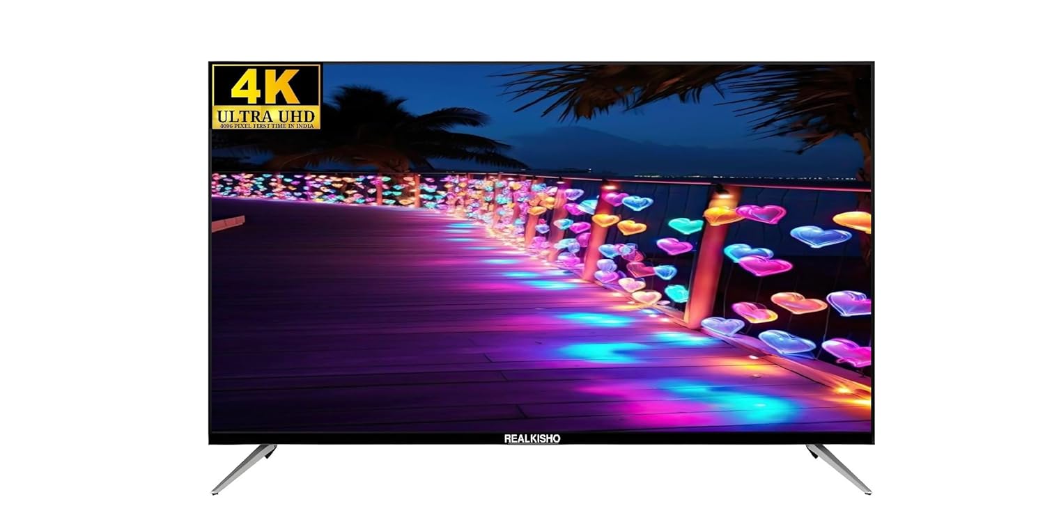 REALKISHO 43 inch 4k ultr hd smartv Voice Remote rkar43 Series 110(cm)