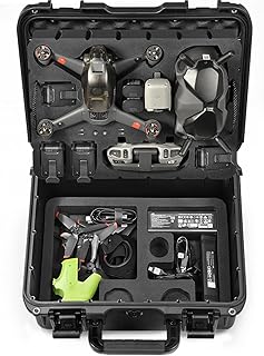 LEKUFEE Waterproof Hard Case Compatible with DJI FPV Explorer Combo/DJI Goggles Integra/DJI Goggles 2/Goggles V2/DJI FPV Motion Controller/DJI RC Motion 2 and DJI FPV Drone Accessories(Case Only)