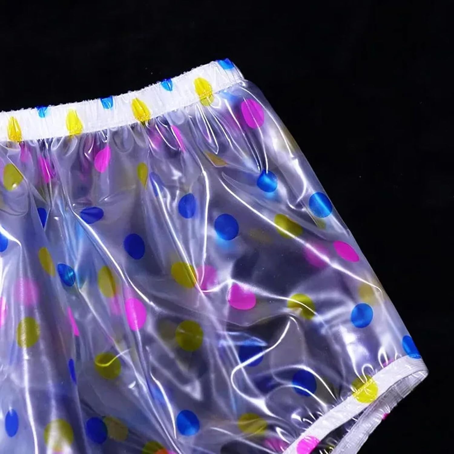 Waterproof Pull-On Unisex Incontinence Plastic Pants Cover Pant.Adult Diaper Cover,Soft-Light-Durable-Leakproof-Washable PVC. Wear with Diaper, Guard Or Pad, 2X-Large, Clear