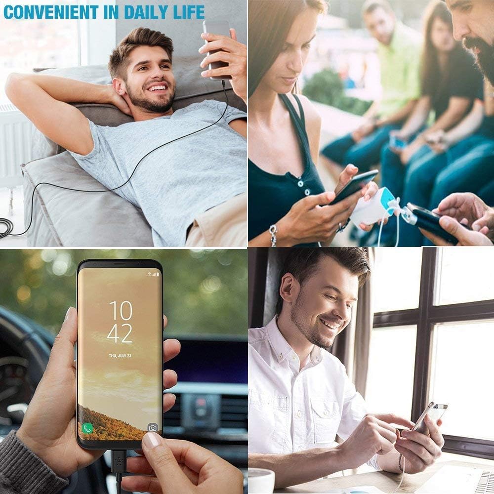 Flаѕh Dеаlѕ - 40% оƒƒ USB C Cable, ALCLAP [2-Pack,6.6ft] USB Type C Cable Nylon Braided Fast Charger Sync Cord Compatible for Galaxy Note 10 S10, for S8/S9, for LG V20 G5 G6, for Nexus and More (Black/Silver)