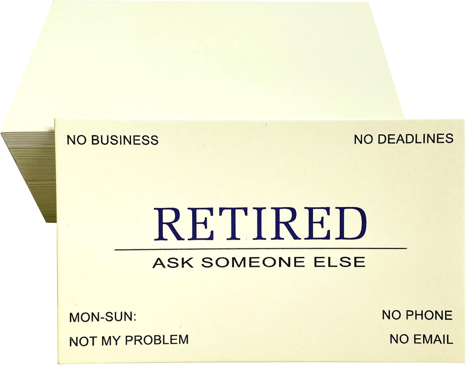 buy rxbc2011 retired business cards pink funny retirement gift (pack of 100/no case) for retired men women coworkers employees boss friend colleague (yellow) online in turkey. b092pf2lwl buy rxbc2011 retired business
