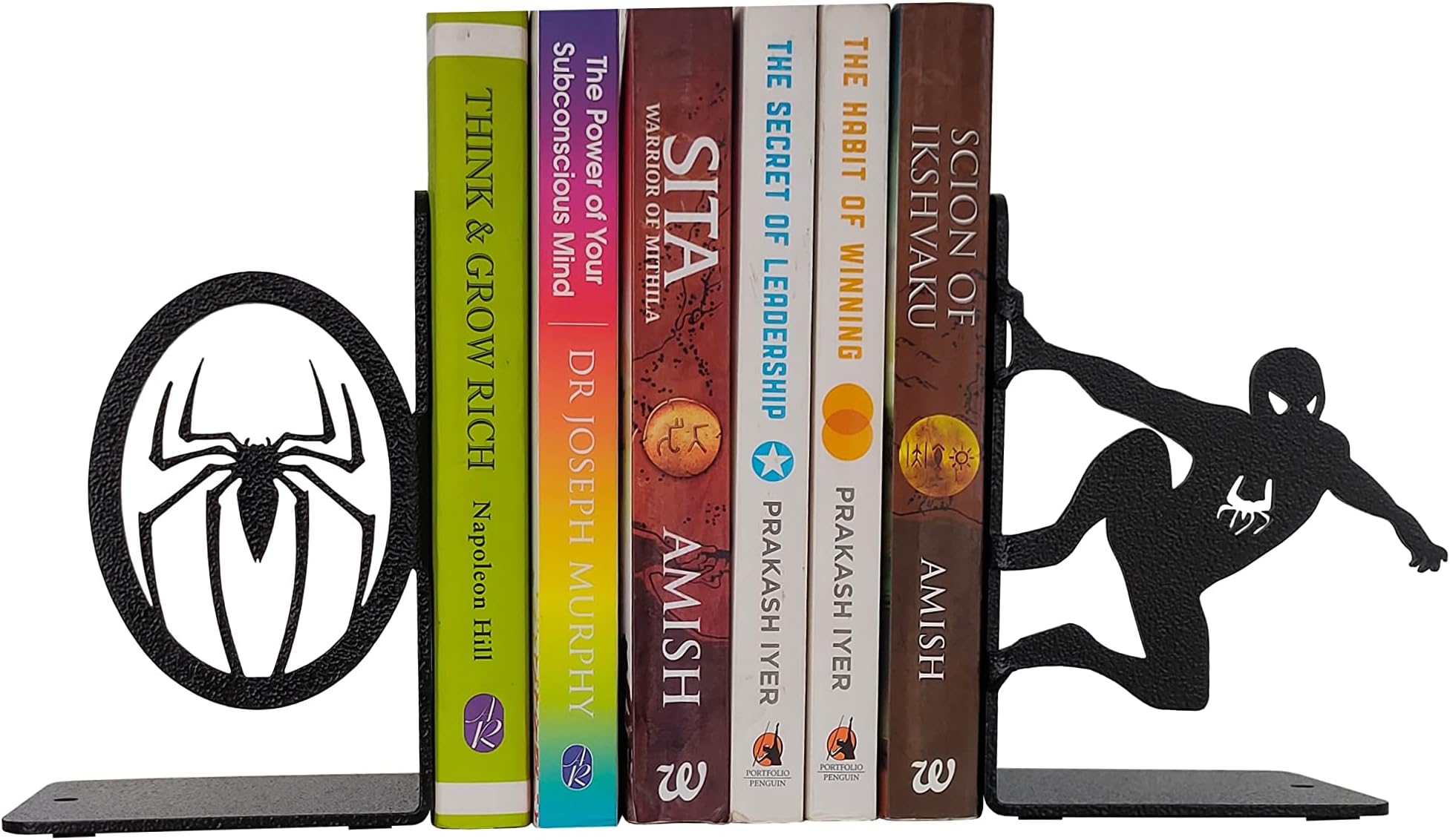 - Superhero Decorative Metal Bookends, Non Skid Book Ends, Book Stopper for Home/Office Decor/Shelves, 7 X 5.6 X 4 inch per Piece