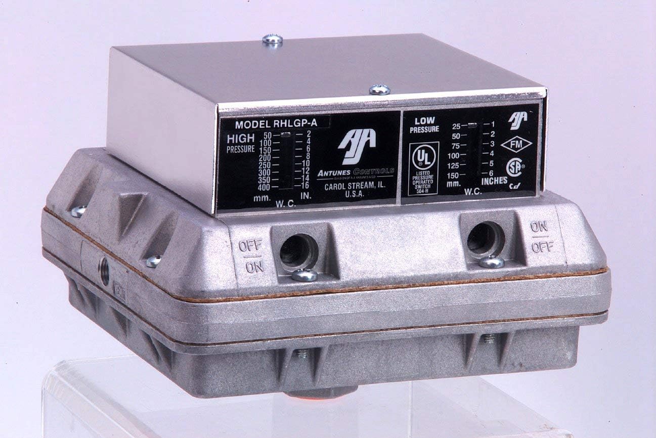 Antunes Controls 804112108 Model RHGP-A, Double Gas Switch, 10-50"wc