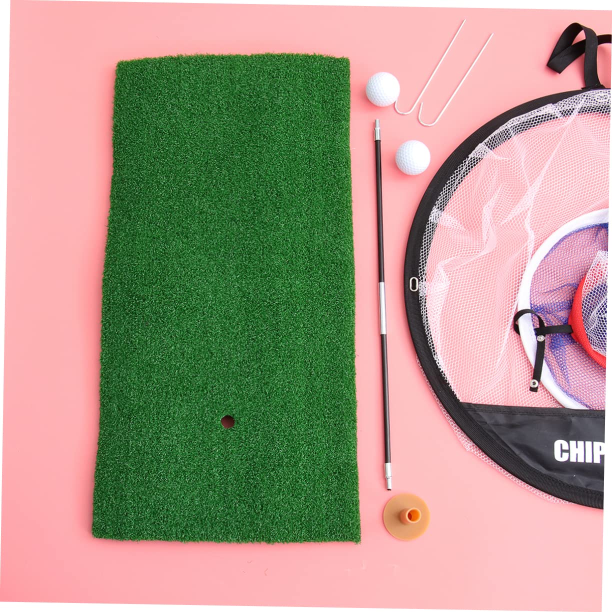 Abaodam Portable Chipping Practice Net Chipping Pitching Cage Metal Net Training Aid