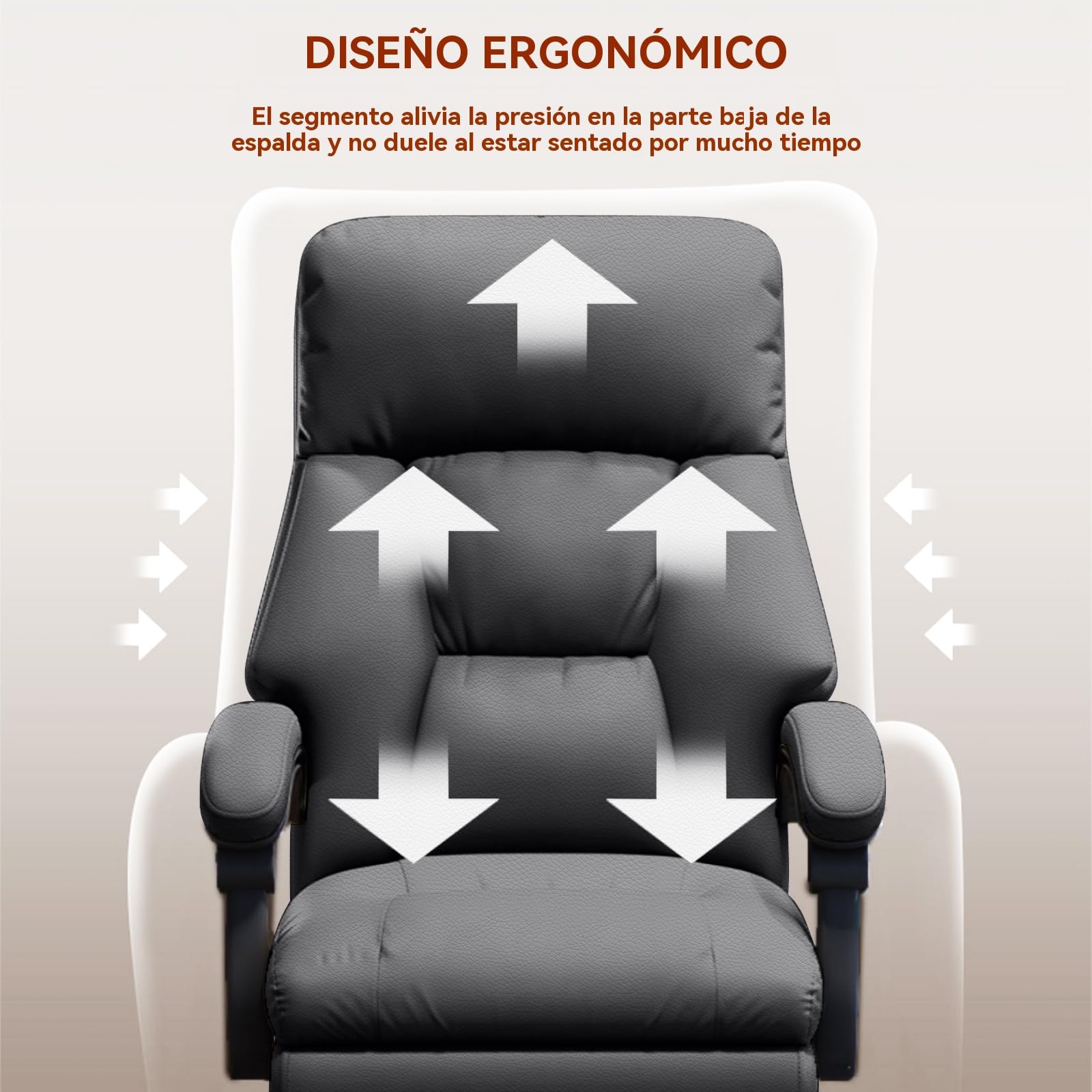 Silla de Oficina con Reposapiernas Sillas Ejecutivas con Ruedas Sillas Gaming con Respaldo Alto Silla de Trabajo Ergonómica Reclinable Y Ajustable para Oficina en Casa