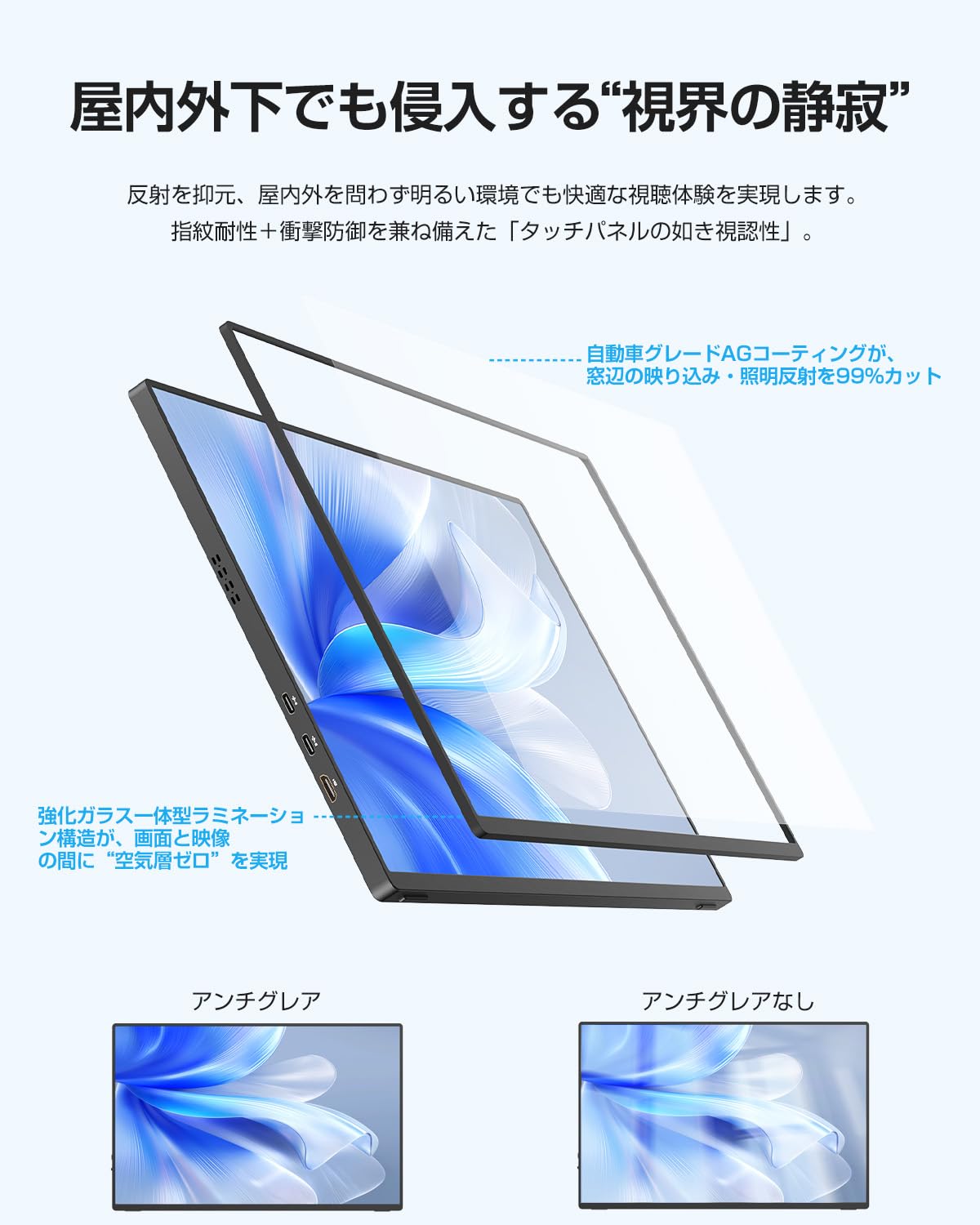 Amazon.co.jp: EVICIV モバイルモニター 4K 16インチ ケース付き 非