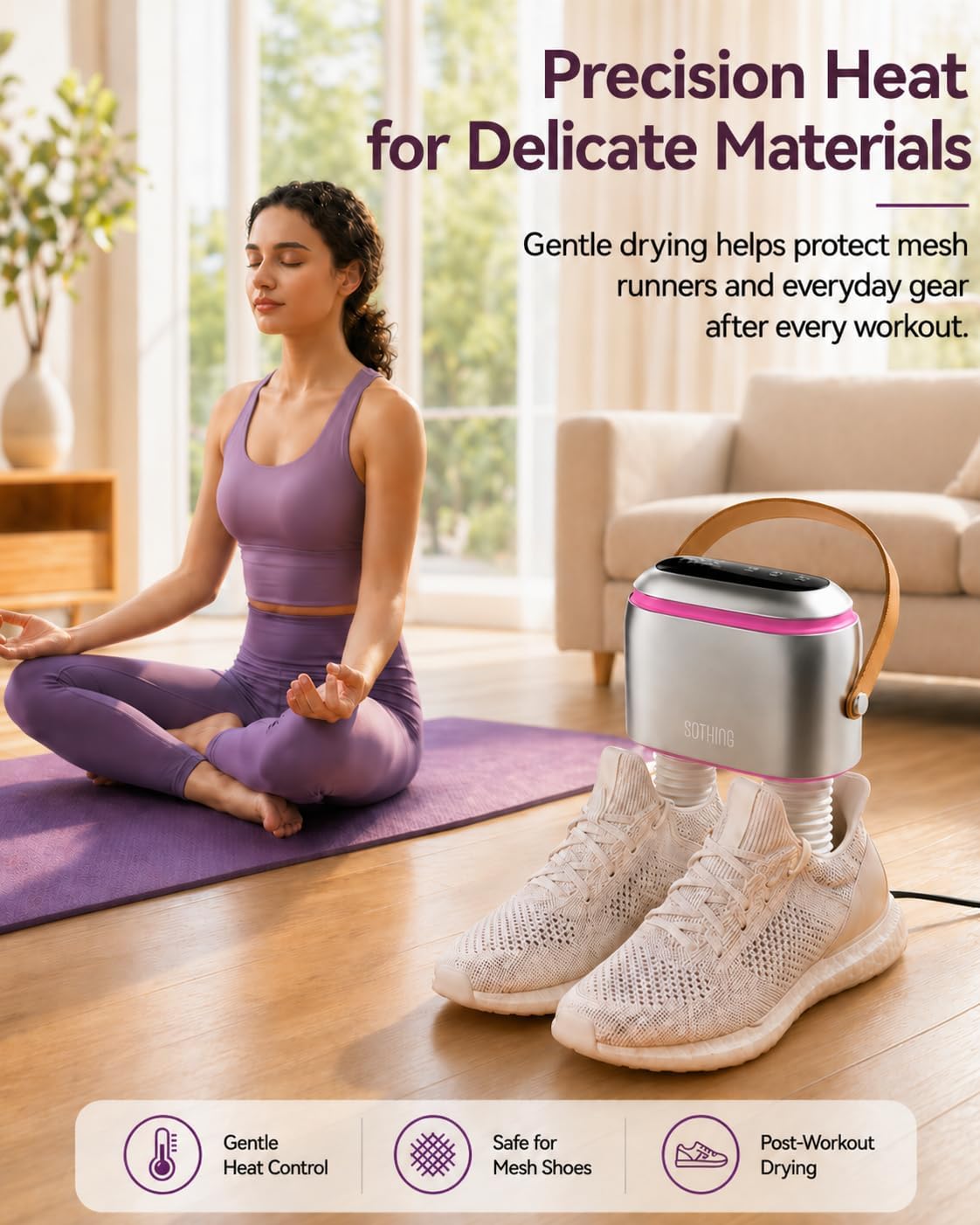 SOTHING Boot Dryer, Portable Shoe Dryer for Sneakers with Ozone Freshening
