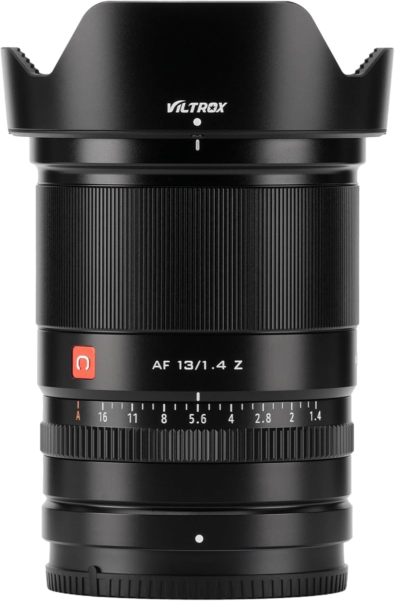 VILTROX AF 13 mm F1.4 APS-C Lente gran angular de gran apertura para montura Z Nikon | Lente f/1.4 Prime Ultra gran angular con montura Z para cámaras Nikon sin espejo Z5 Z50 Z6 Z6II Z7 Z7II Z30 ZFC Z9