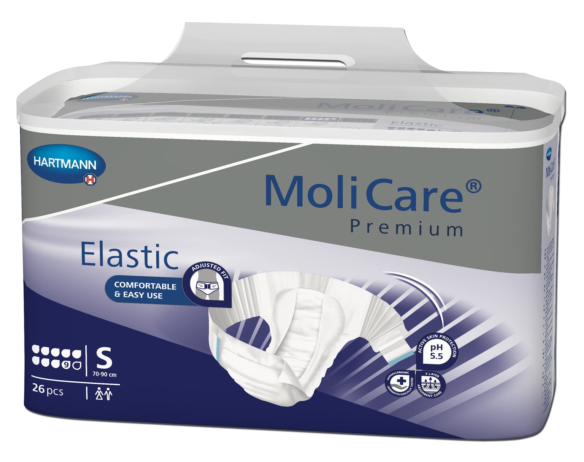MoliCare Premium Elastic 9 Tropfen - Gr. Small - Windelhosen & Inkontinenzhosen von Paul Hartmann