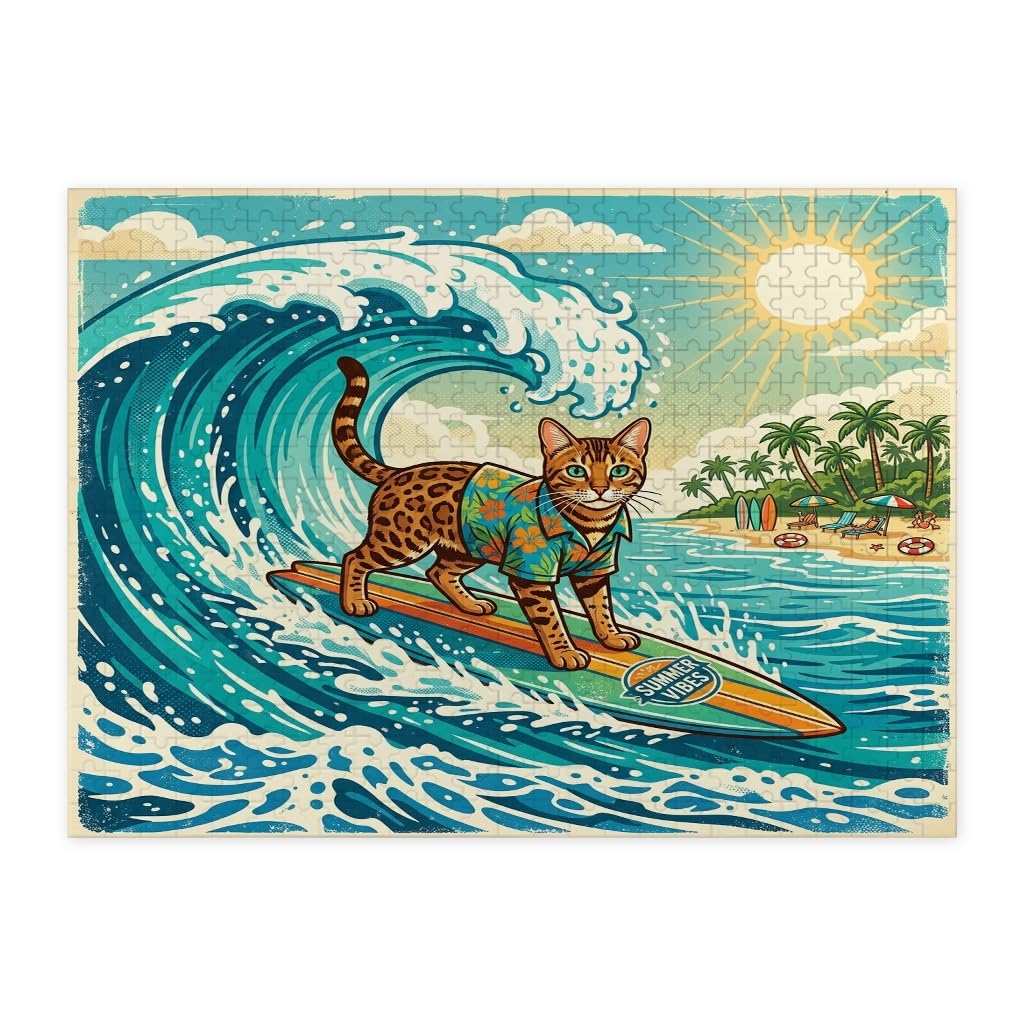 Rompecabezas de gato de Bengala y olas frescas: conecta con tu lado creativo 7