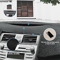 Vista 5 de auovo Cubierta de salpicadero compatible con Toyota Camry 2007-2011, accesorios protector de parasol antideslizante cubierta de alfombra