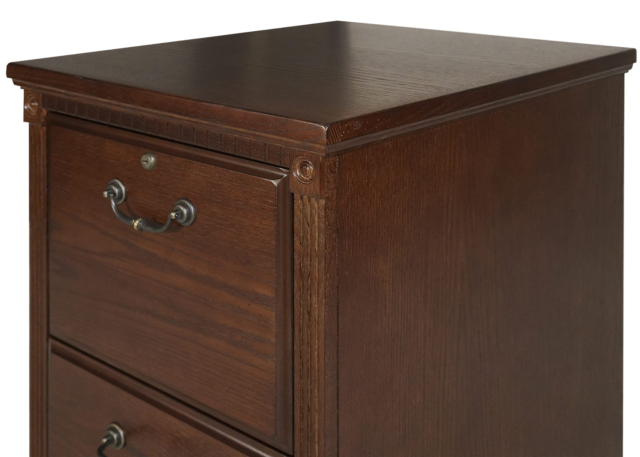 Martin Furniture Huntington Oxford 2 Drawer File Cabinet, Burnish
