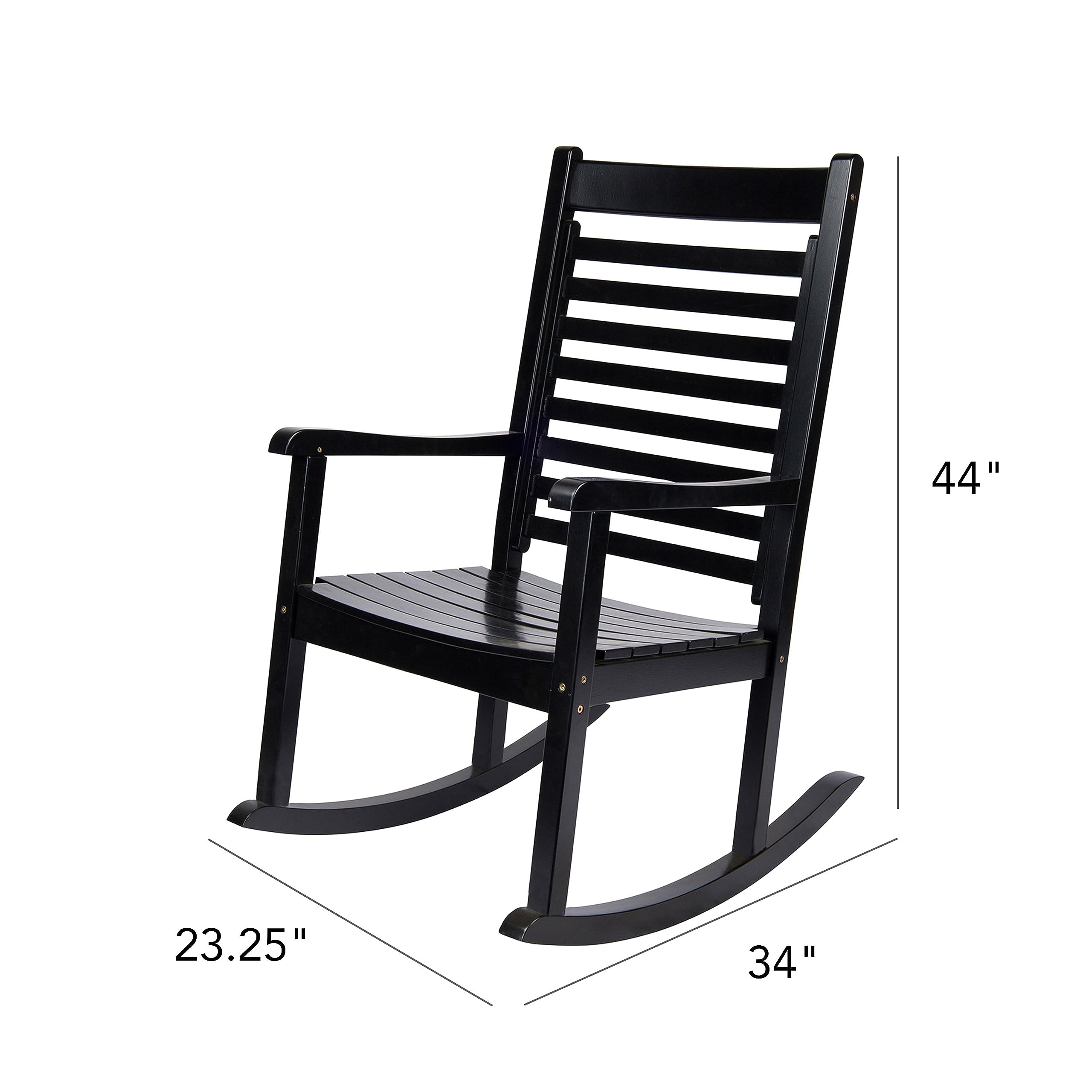 Amazon.co.jp: Shine Company 4337BK モダンウッドロッキングチェア