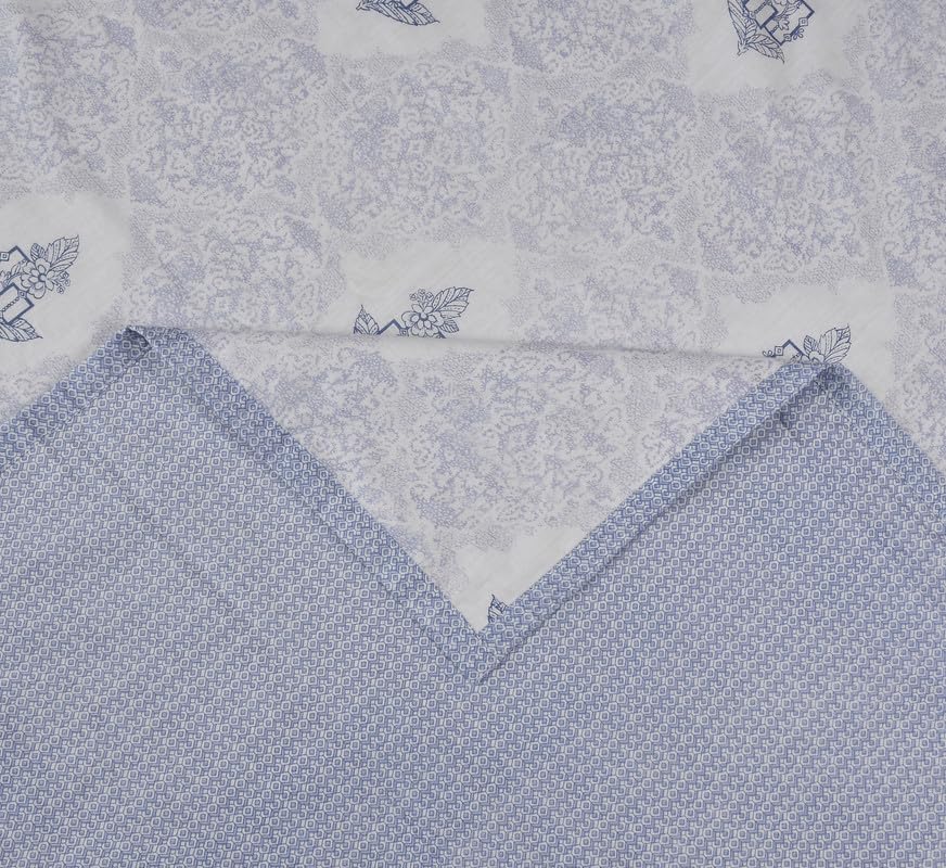 Image of Florida Diva Cotton Reversible Dohar Topsheet for Double Bed Made for All Season Blanket Throws with Floral Print
