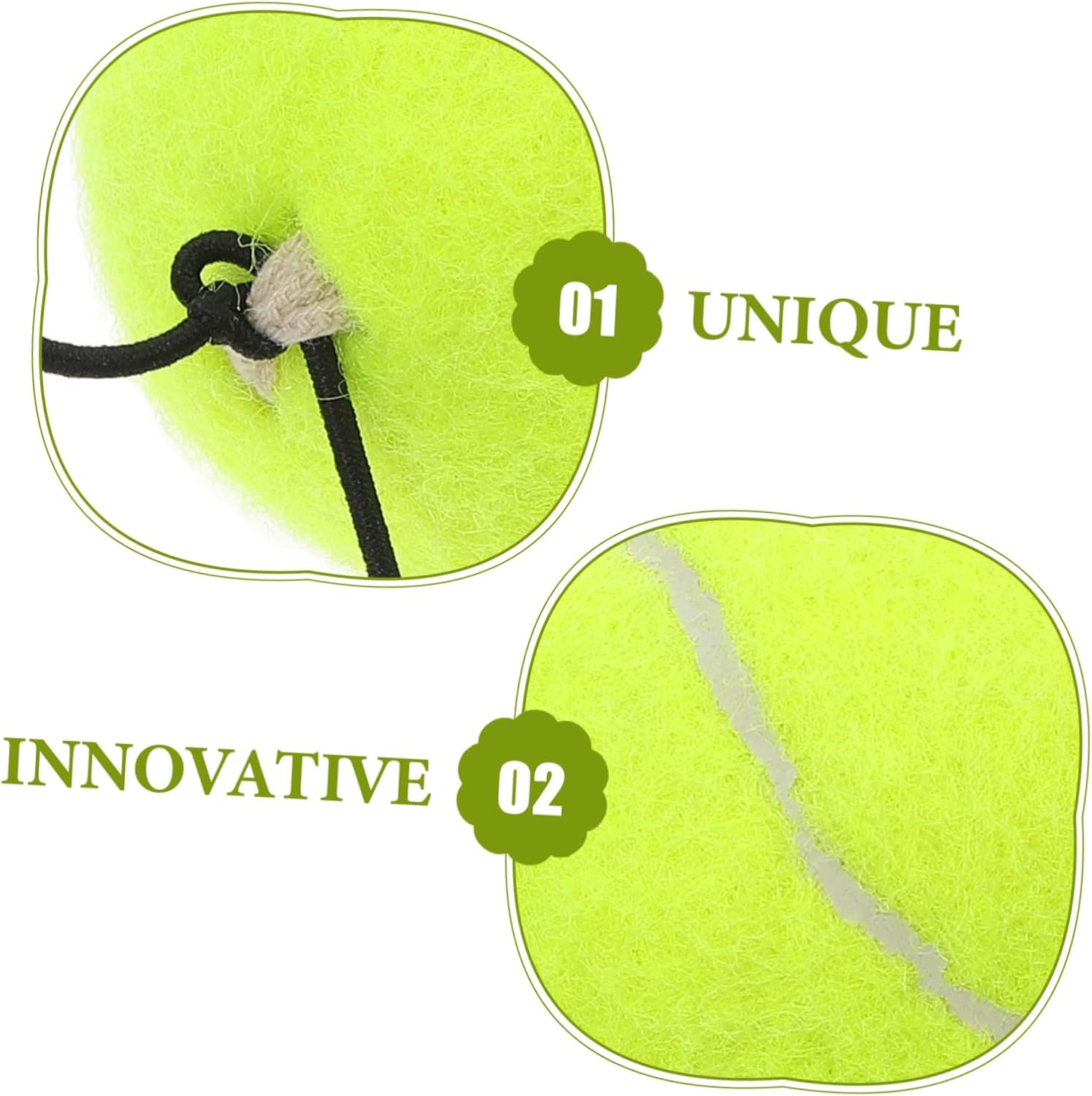 Tennis Training Ball Elastic String Base for Self-Practice Rebound Tool for Backyard and Court Use Lightweight and Versatile Tennis Practice Equipment for Beginners and Adults