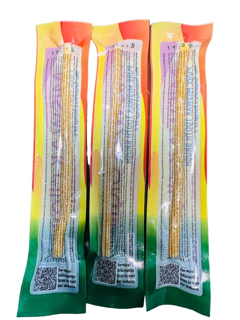 Herbal Miswak Sticks Natural Tooth Brush stick Natural Miswak 100% Toothbrush for adults | Eco Friendly Chewing Stick | A Healthy Manual Toothbrush-pack of 5pcs