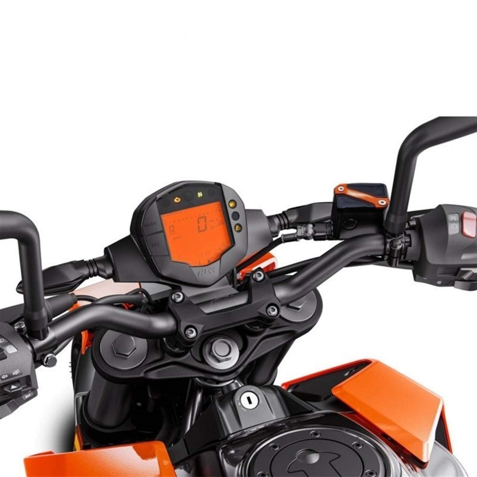 Tapa del depósito del Freno de la Motocicleta CNC Freno Delantero Fluid Cubierta del depósito de Cap/Ajuste KT.M Duke 125 2020 390 200 390 RC 690 Duke(Orange)