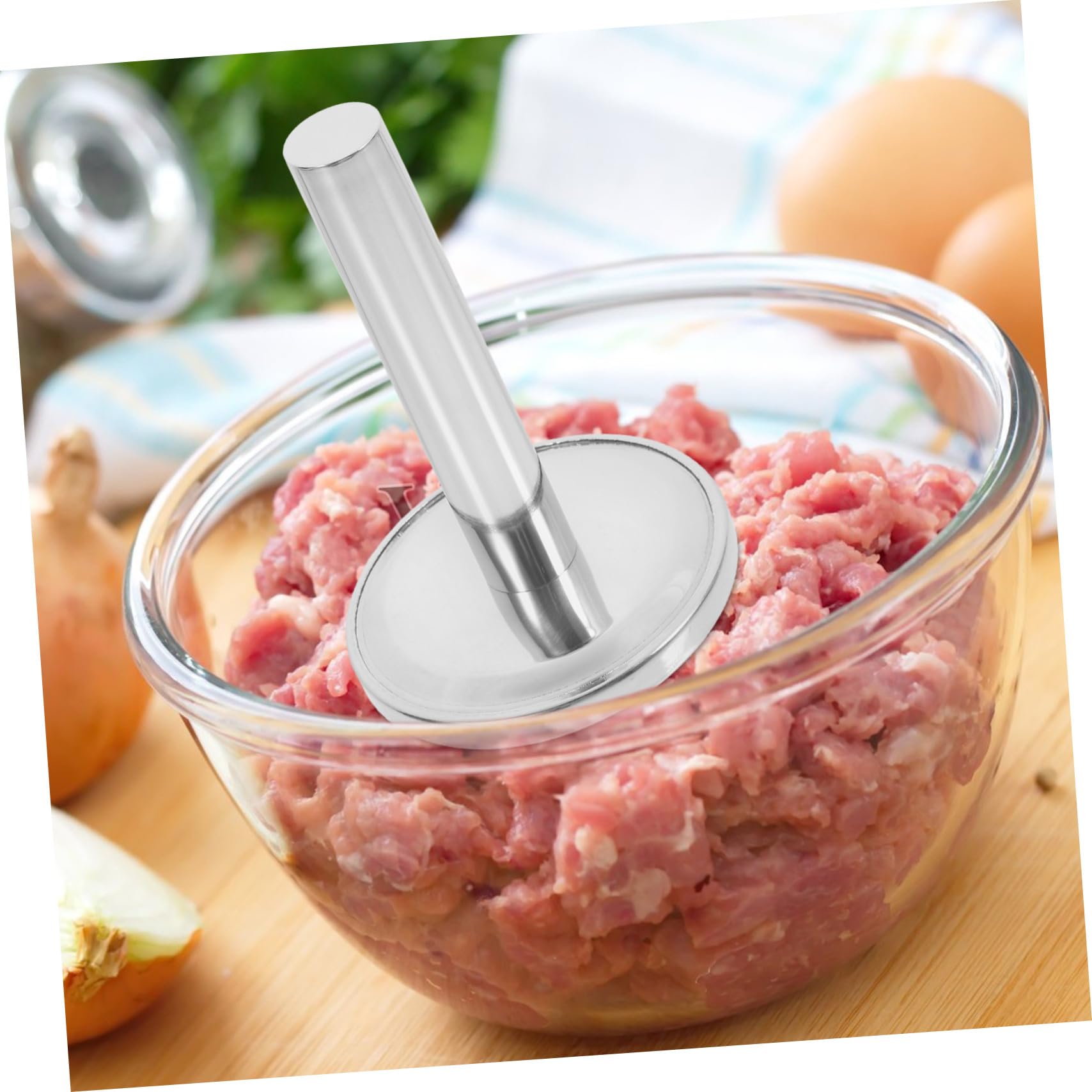 Gatuida Fleischklopfer aus Edelstahl für Küche und Zuhause 304 Rostfreier Stahl Robust und Leicht zu Reinigen zum Zartmachen von Rind und Schweinefleisch