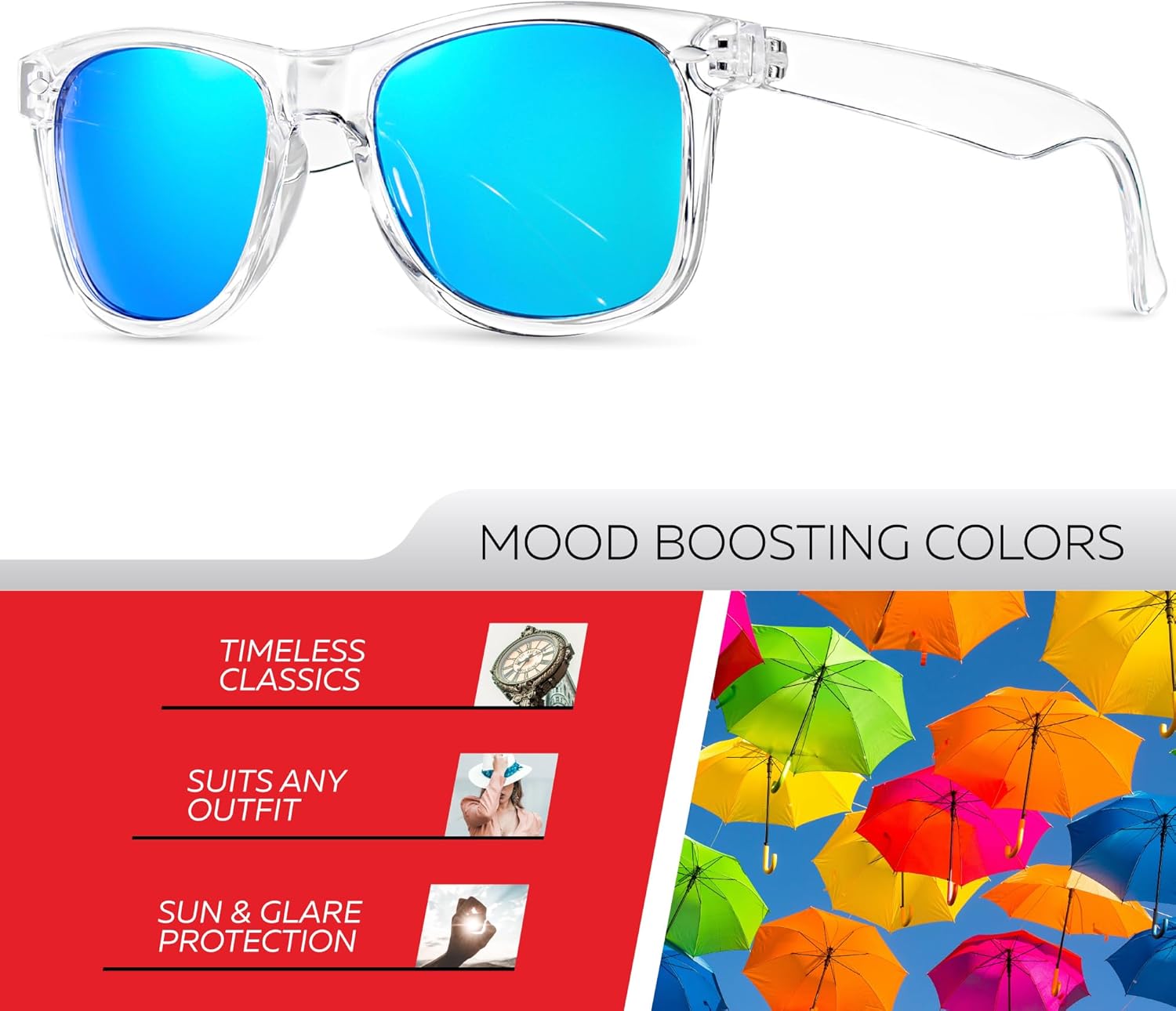 Retro Rewind Polarized Sunglasses for Men and Women - UV Protection Classic Sun Glasses - Image 2
