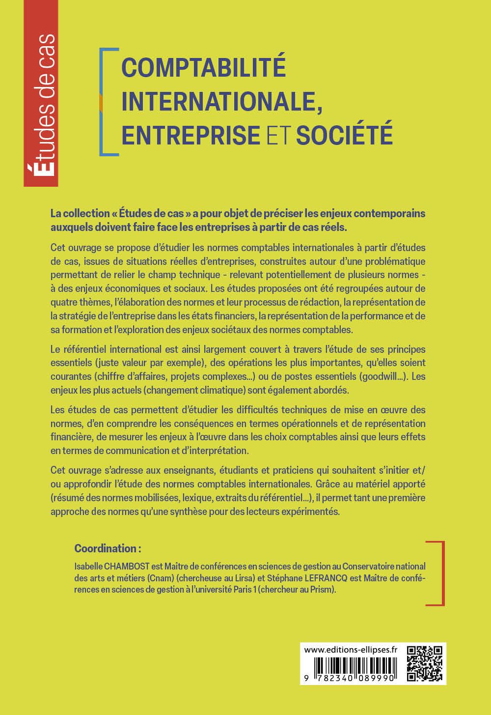 Comptabilité internationale, entreprise et société (Études de cas)