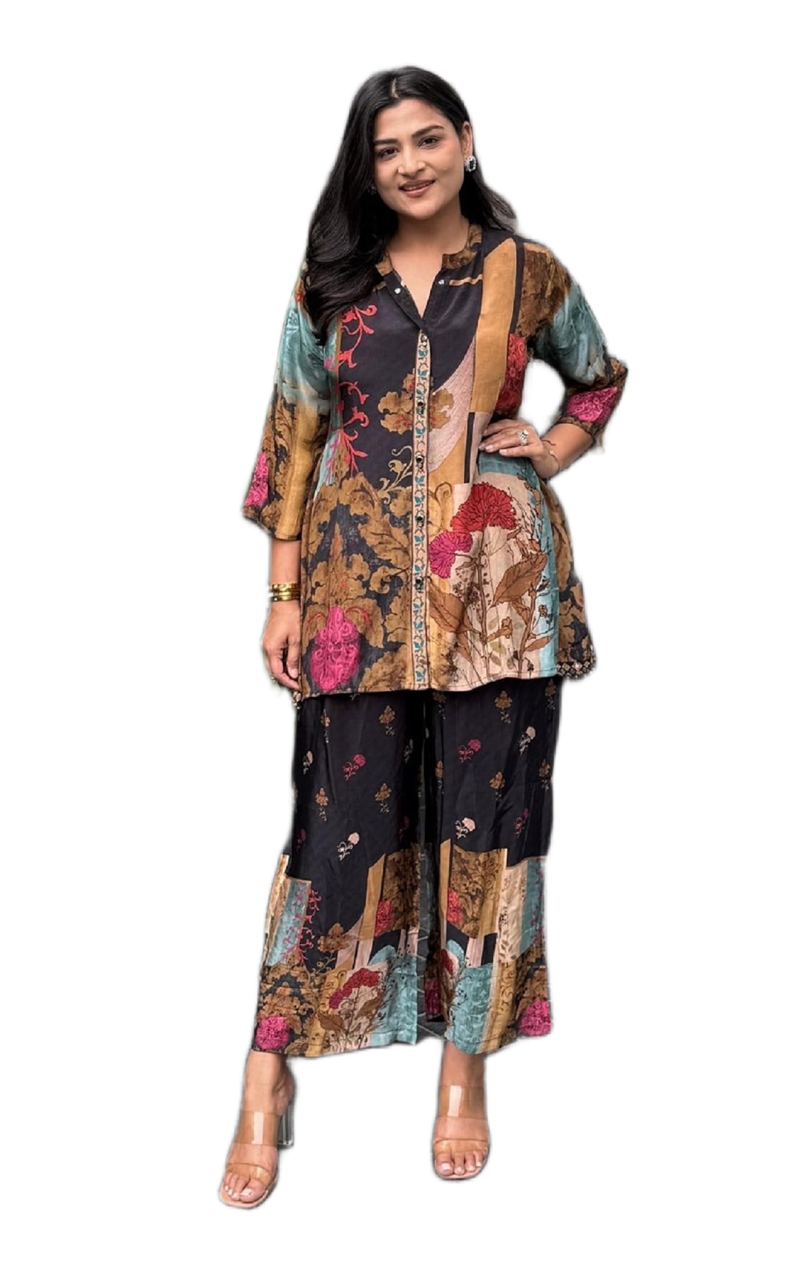asmeriyo Women Co-Ord Set || Women 2 Pic Stylish Kurta Set (104-A-B)-picture-47