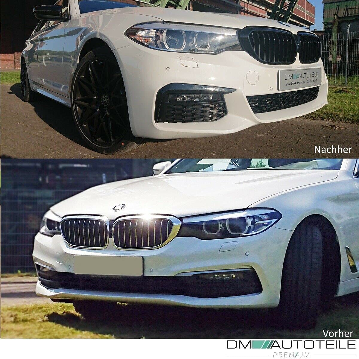DM Autoteile Set Sport-Performance Kühlergrill schwarz glänzend 5er G30 G31 ab 2017-2020