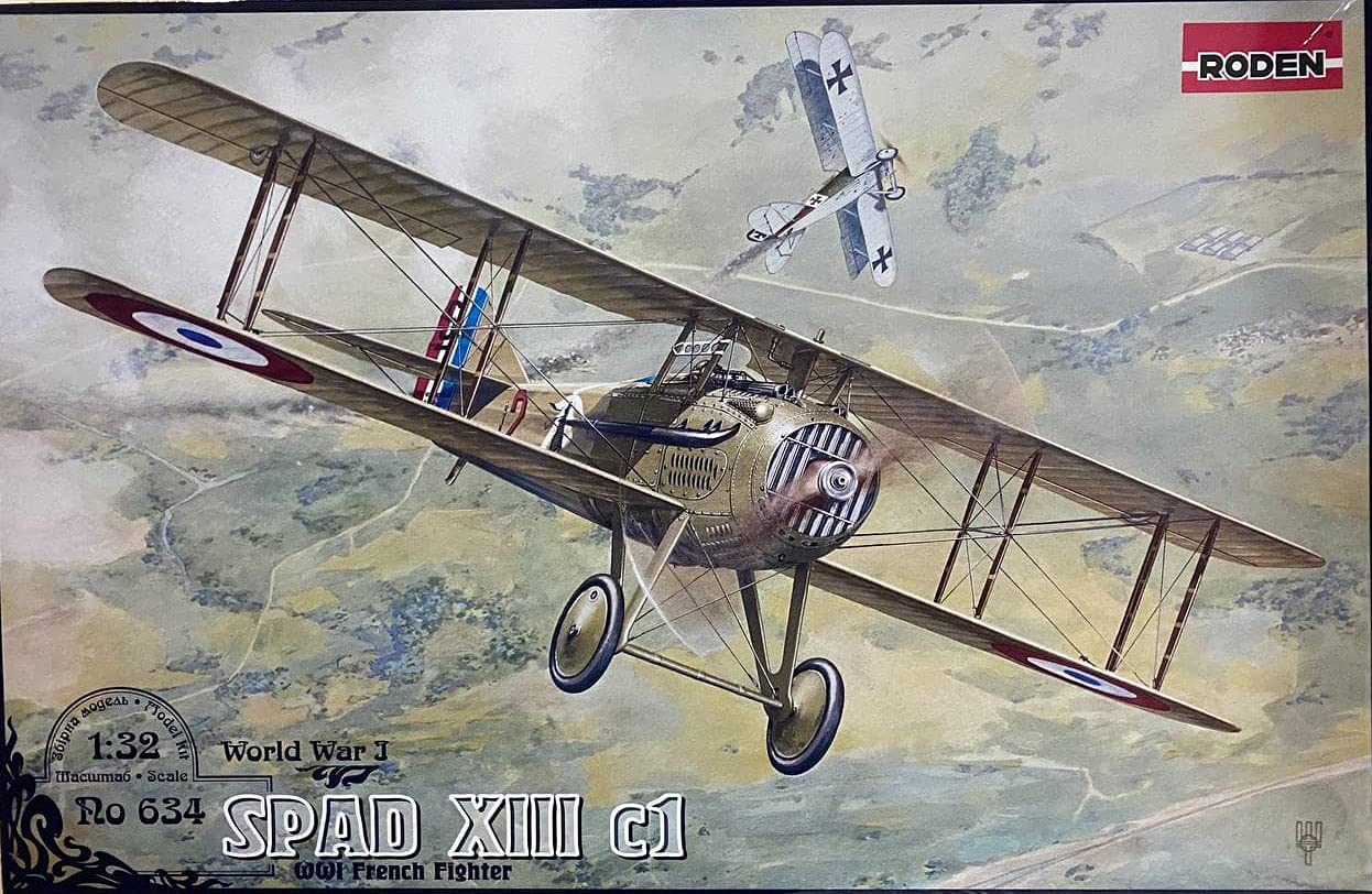 Amazon.com: Roden 634-1/32 - Spad XIIIc1 (Early) Scale Plastic