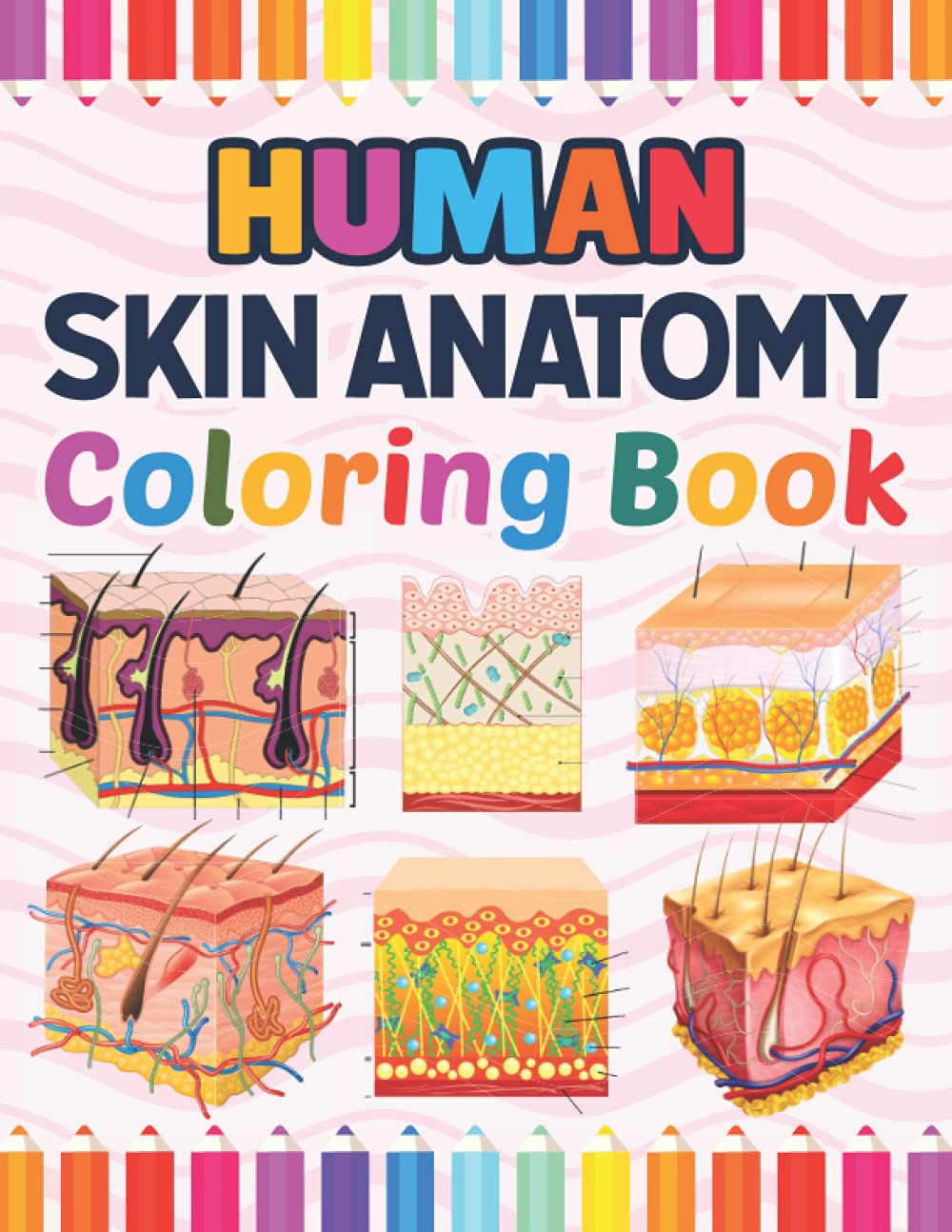 Buy Human Skin Anatomy Coloring Book Human Skin Anatomy Student's Self