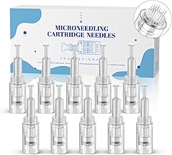 10 Pieces Dermapen Needles 24 Tips, Micro Needles Replacement for Electric Derma Pen, Microneedling Dermapen Needles for Anti-Aging Wrinkles Skin Rejuvenation EN99-10-24P