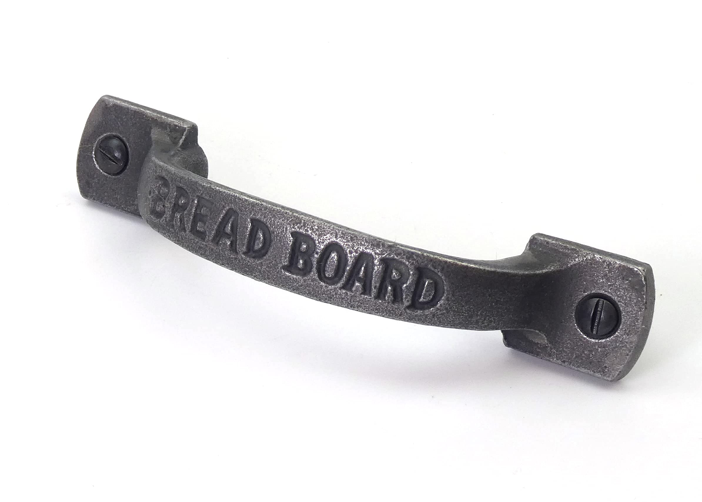 Oakcrafts - Antique Cast Iron 'Bread Board' Cabinet Drawer Handle 120mm