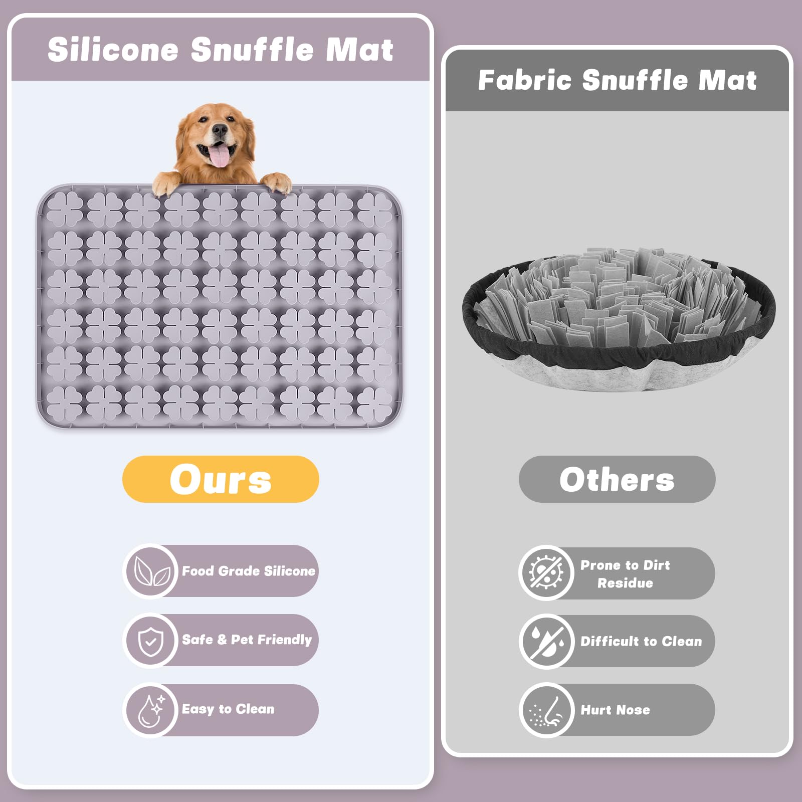 Bartuke Dog Lick Mat, 23.6"x 15.7" Large Silicone Snuffle Mat with Suction Cups - Image 4