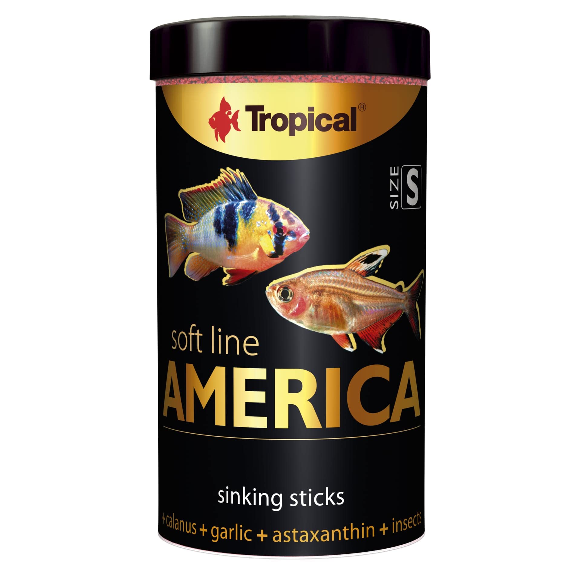 Soft Line America Size S 250ml / 140g - el alimento en Forma de los Sticks Blandos Que se hunden para los Peces omnívoros y carnívoros de América del Norte y América del Sur