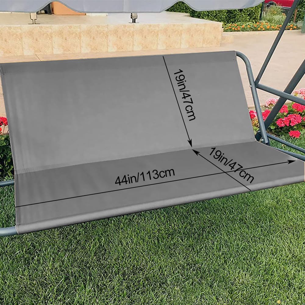 WingFly Housse de Siège de Jardin pour Balançoire de Jardin, Couvre-siège Swing, 2 et 3 Places (Gris, 113 * 47 * 47cm)
